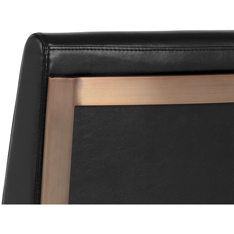 Dean Antique Brass / Cantina Black Dining Chair